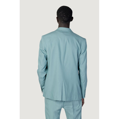 Antony Morato groene Tencel blazer