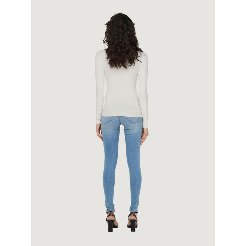Jacqueline De Yong JDYPLUM YSLA L/S O-NECK Women's Top - White