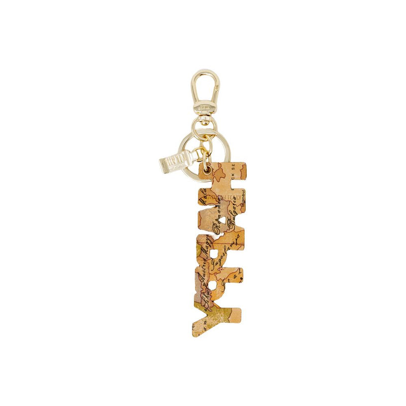 Alviero Martini Prima Classe Beige Polyester Keychain - HAPPY PM08 8620