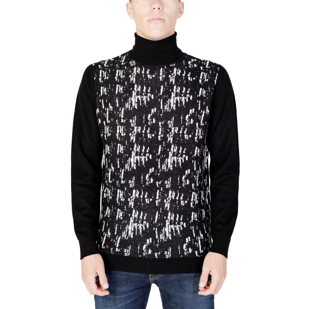 Antony Morato zwarte wollen coltruien
