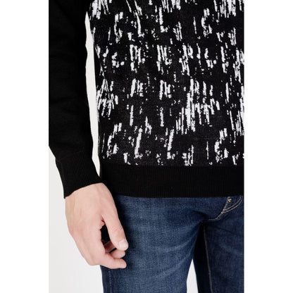Antony Morato zwarte wollen coltruien