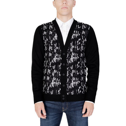 Antony Morato Zwarte Wollen Cardigan