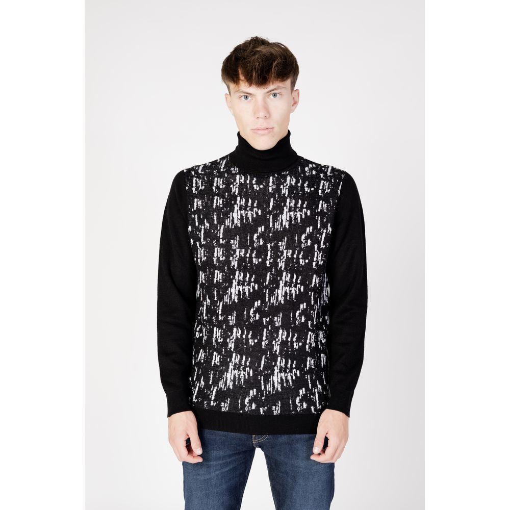 Antony Morato zwarte wollen coltruien