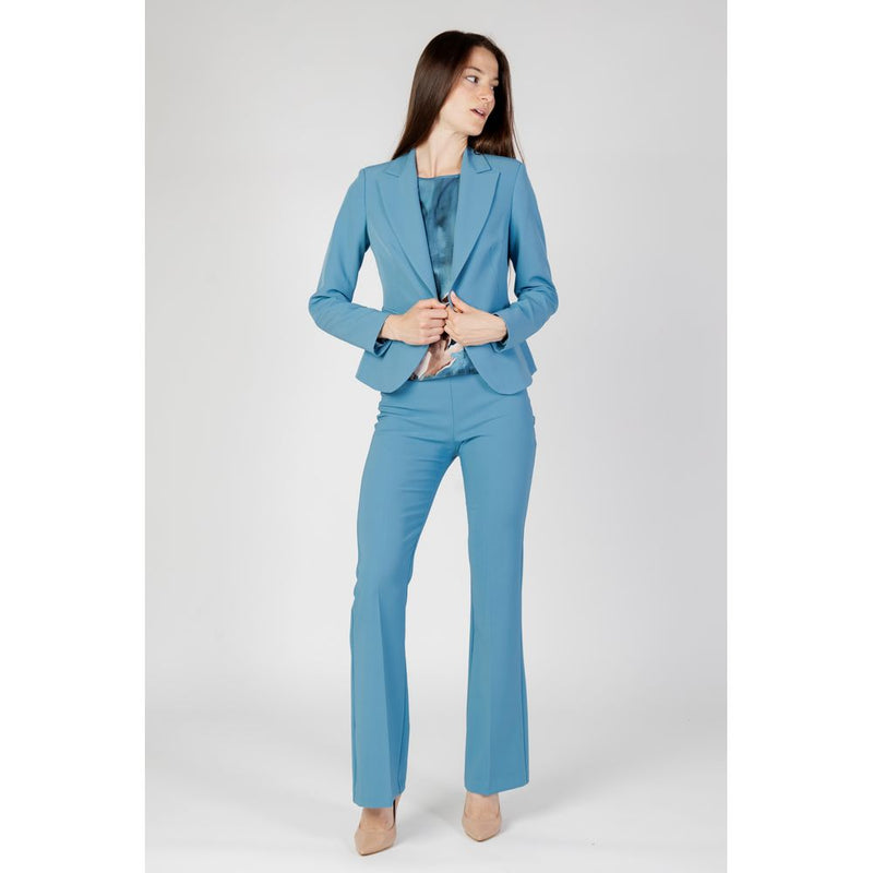 Rinascimento REWI Turquoise Polyester Blazer for Women