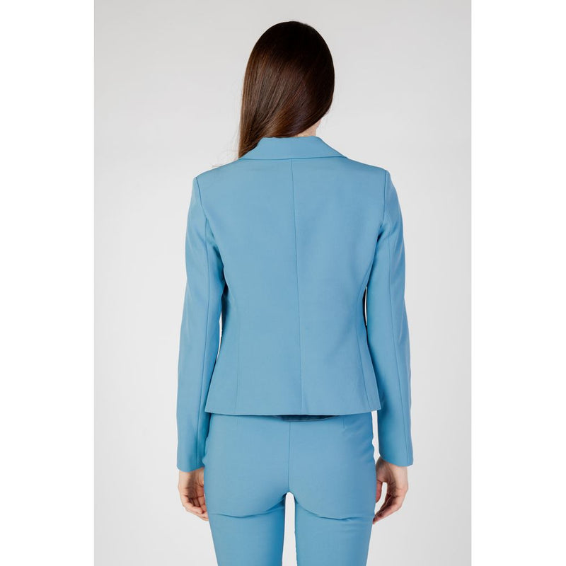 Rinascimento REWI Turquoise Polyester Blazer for Women