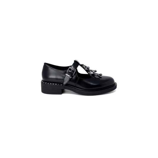 Botte en cuir noir à lacets ASH