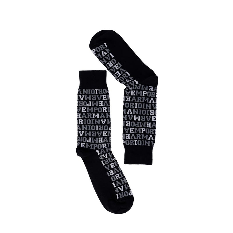 Emporio Armani Underwear Chaussettes Noires en Coton - Confort et Élégance