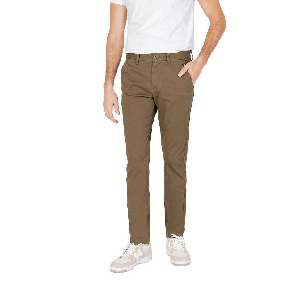 Tommy Hilfiger Jeans Groene Biologische Katoenen Broek