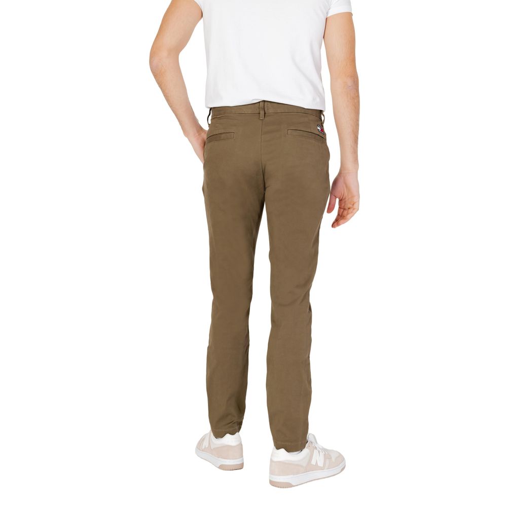 Tommy Hilfiger Jeans Groene Biologische Katoenen Broek