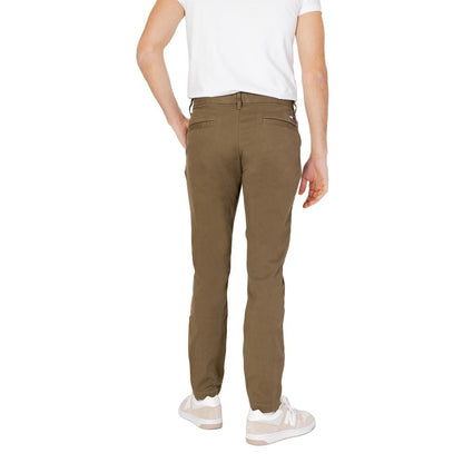 Tommy Hilfiger Jeans Groene Biologische Katoenen Broek