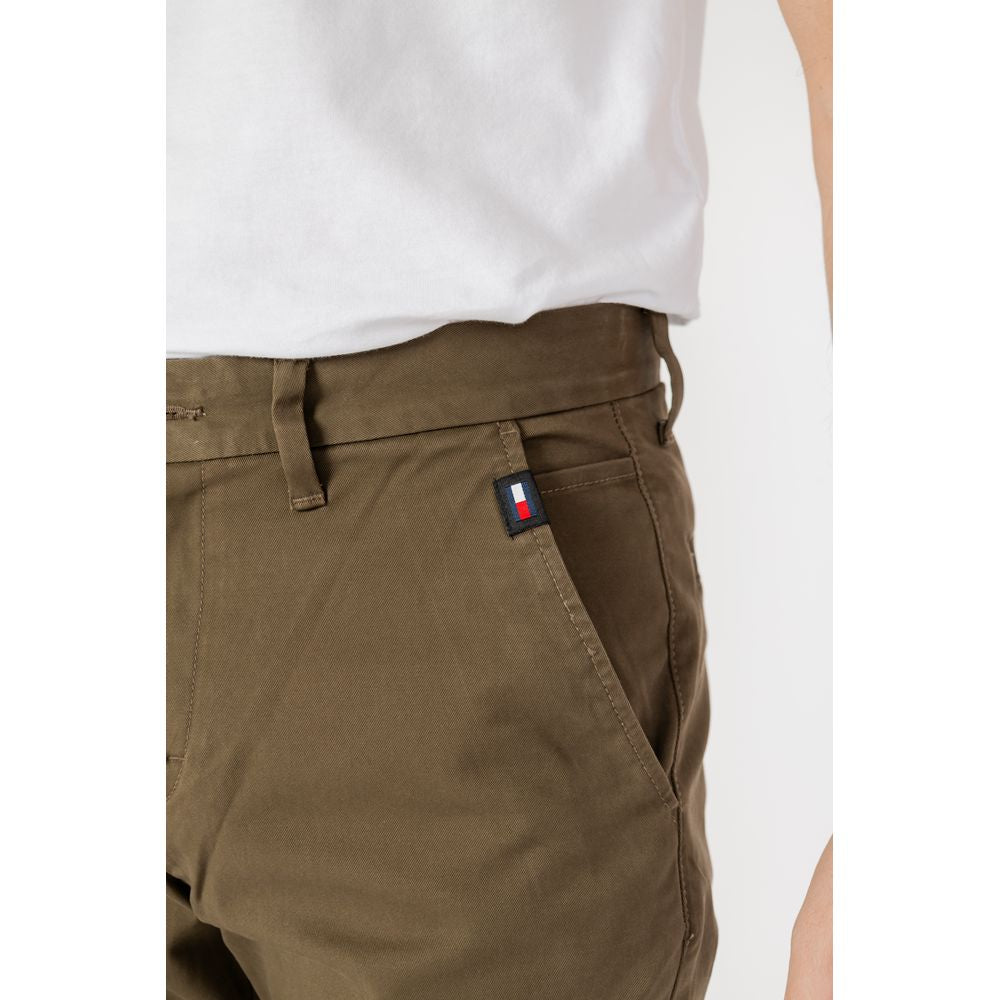Tommy Hilfiger Jeans Groene Biologische Katoenen Broek
