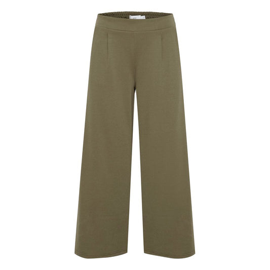 Pantalon ICHI en polyester recyclé vert