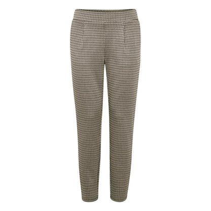 ICHI Beige Polyester Broek