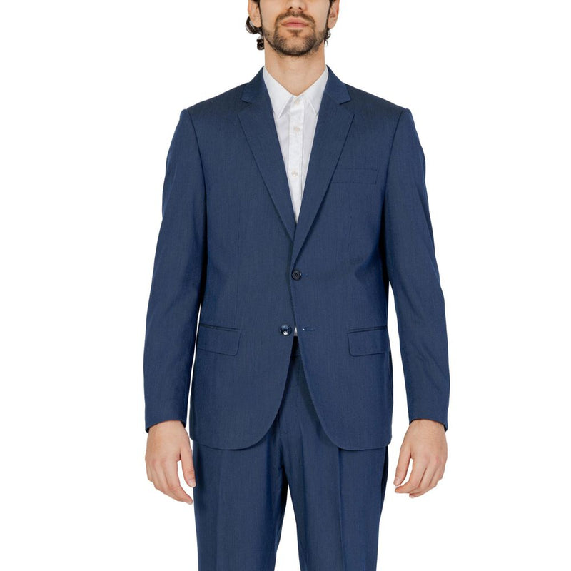 Blazer bleu en polyester de Antony Morato