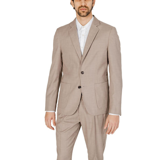 Antony Morato beige polyester blazer