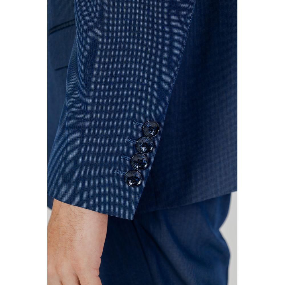 Blazer bleu en polyester de Antony Morato