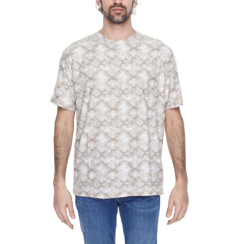 T-shirt en polyester beige Antony Morato