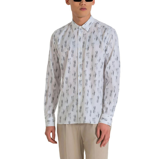 Wit viscose overhemd van Antony Morato