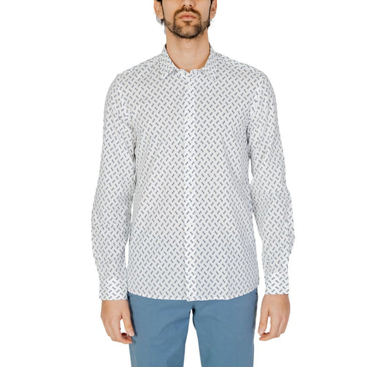 Wit viscose overhemd van Antony Morato