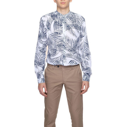Antony Morato blauw katoenen overhemd
