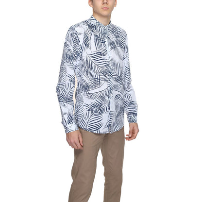 Antony Morato blauw katoenen overhemd