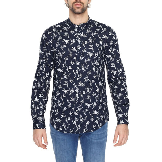 Antony Morato blauw katoenen overhemd