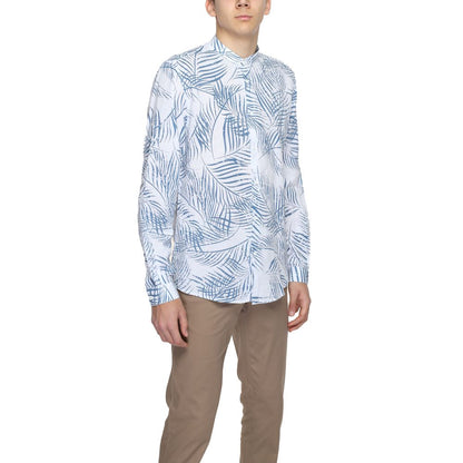 Antony Morato blauw katoenen overhemd