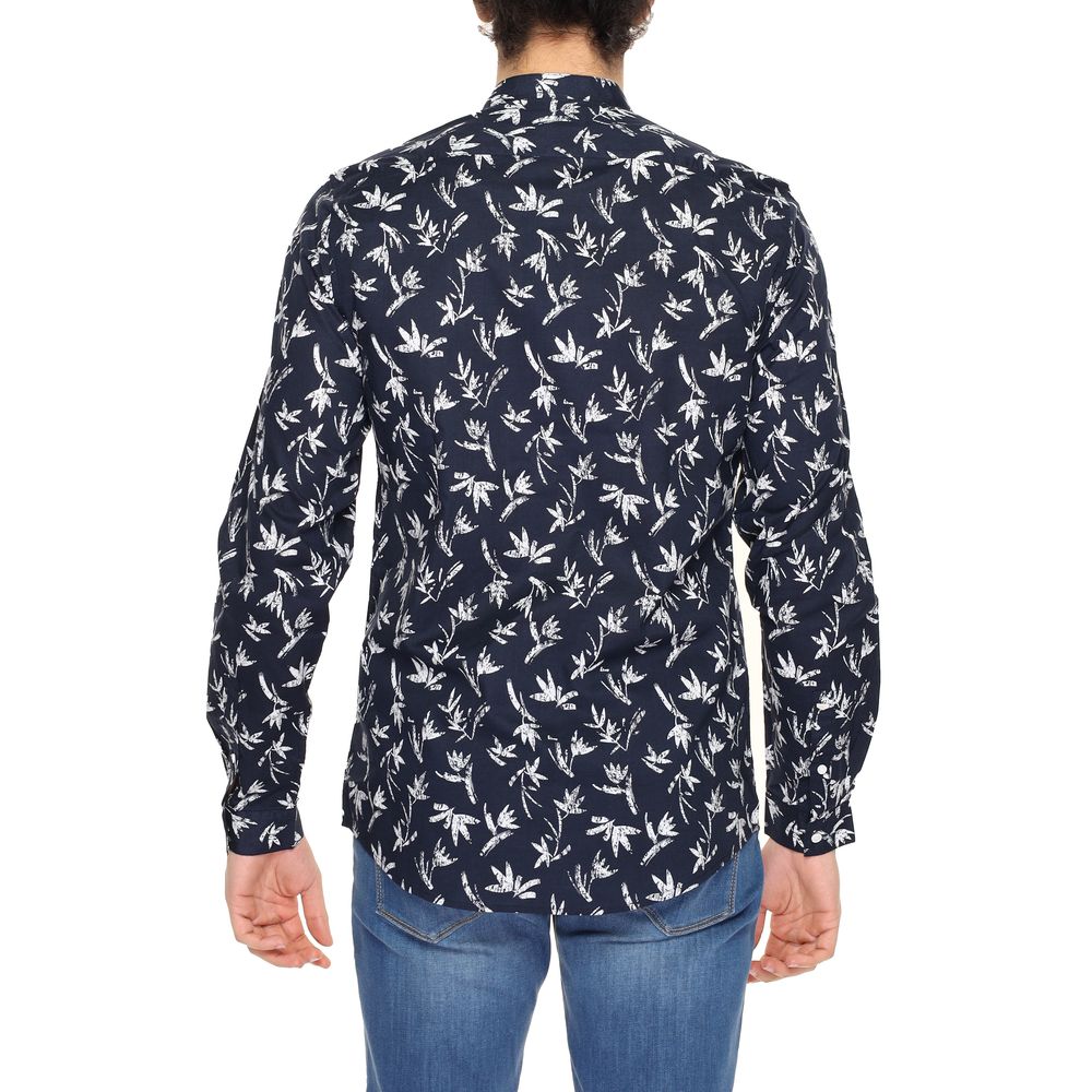 Antony Morato blauw katoenen overhemd