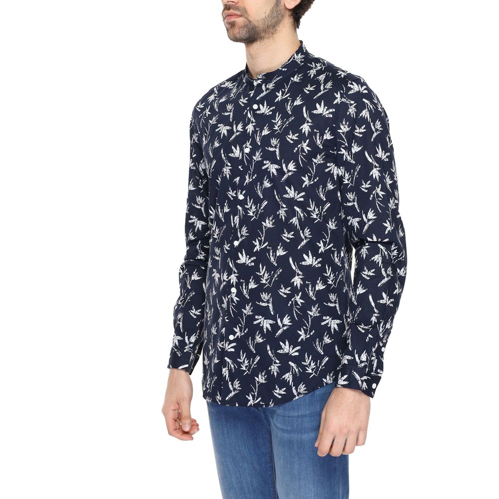 Antony Morato blauw katoenen overhemd