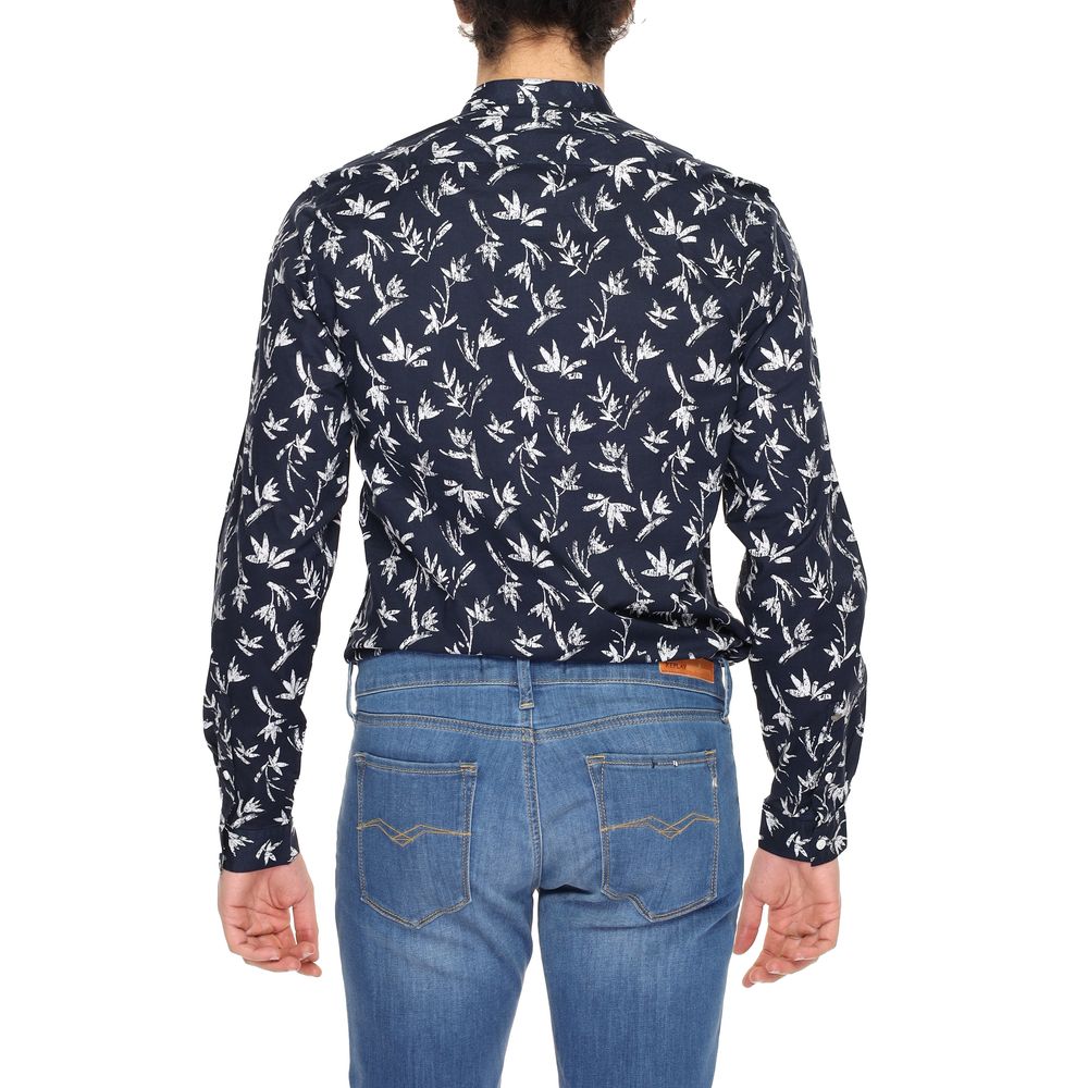 Antony Morato blauw katoenen overhemd