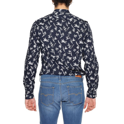 Antony Morato blauw katoenen overhemd