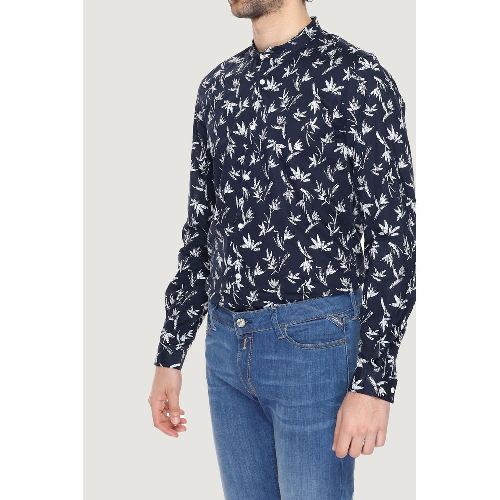 Antony Morato blauw katoenen overhemd
