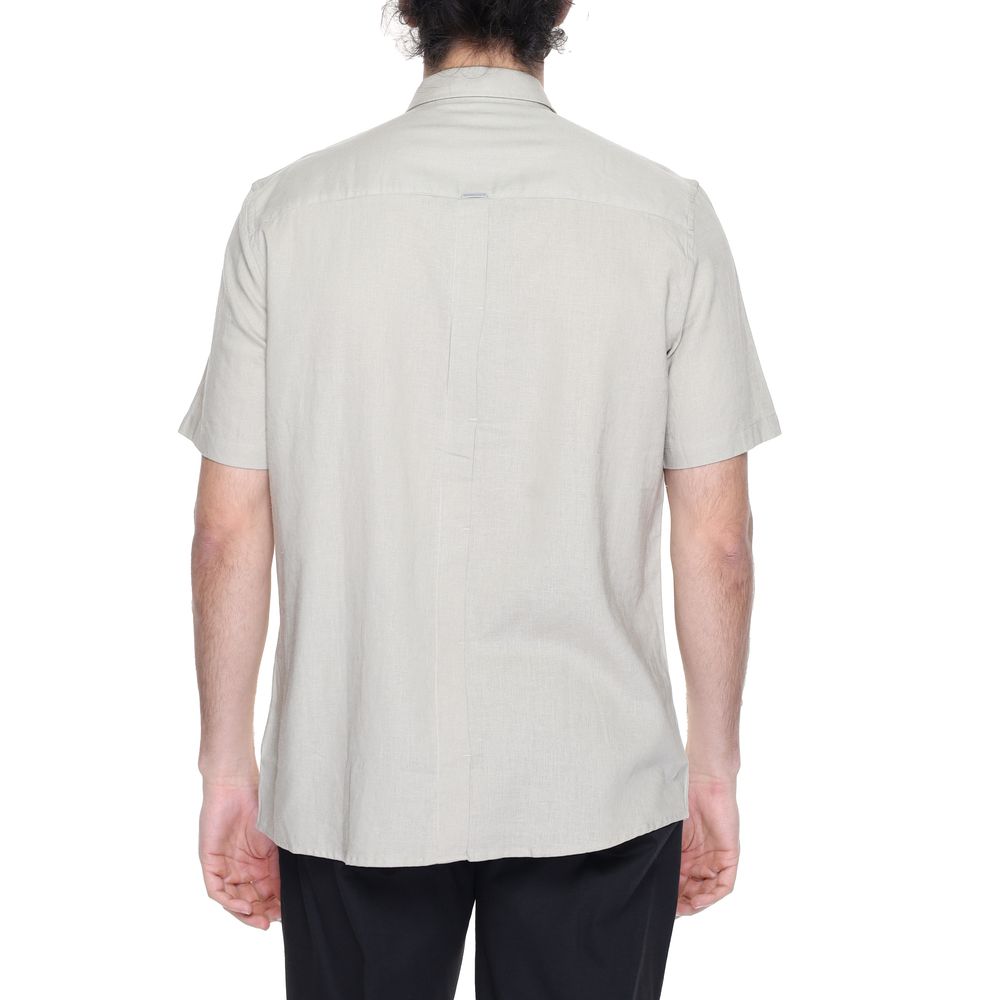 Short à manches courtes en lin beige Antony Morato