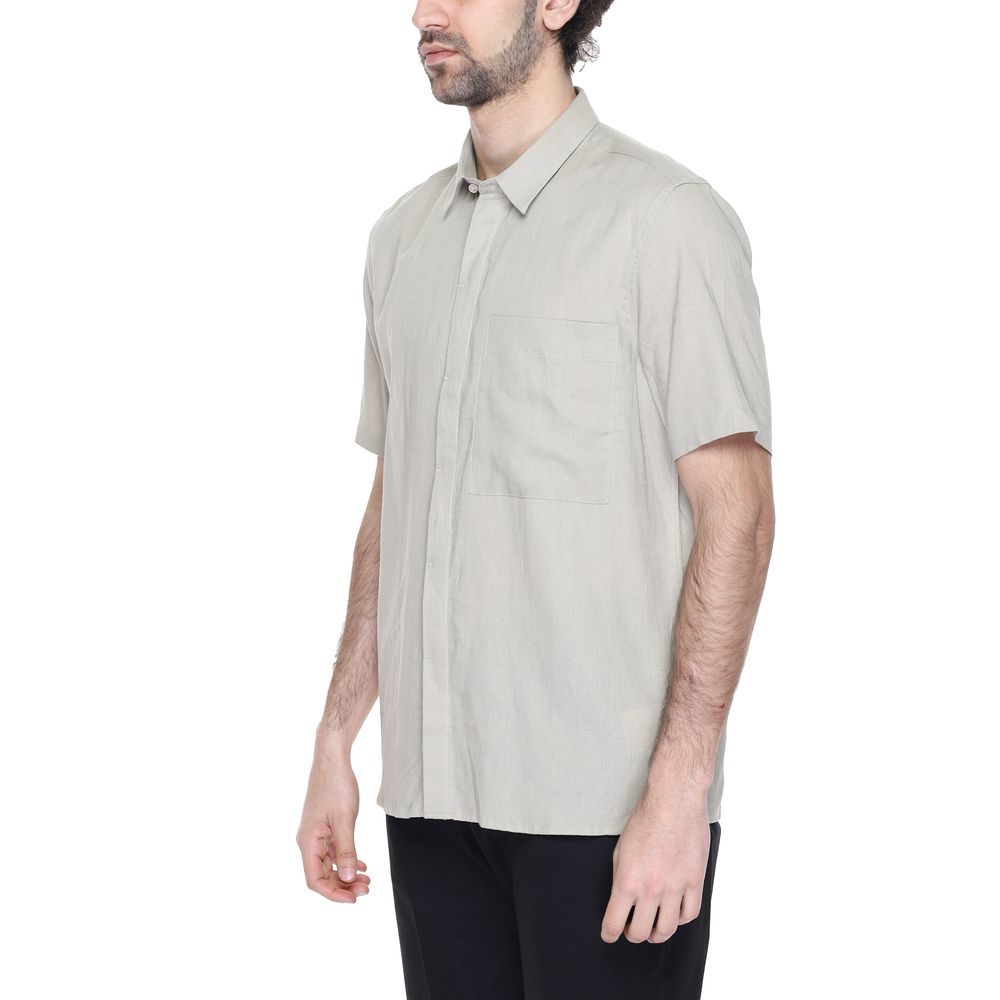 Short à manches courtes en lin beige Antony Morato