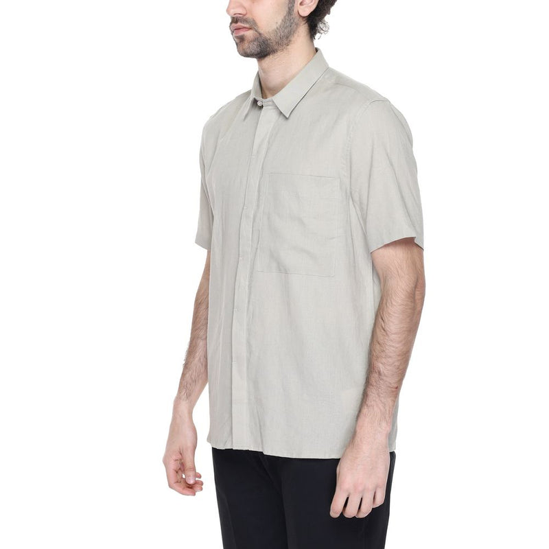 Short à manches courtes en lin beige Antony Morato