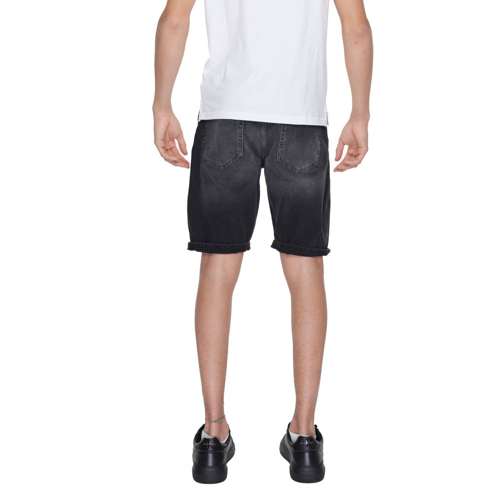 Short Bermuda en coton noir Antony Morato