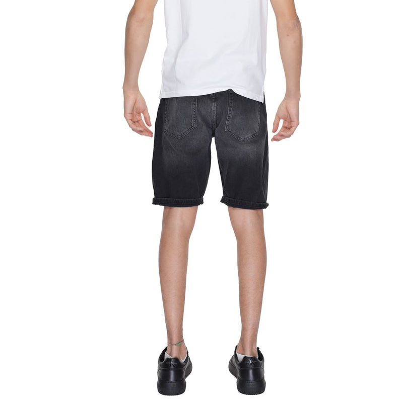 Short Bermuda en coton noir Antony Morato