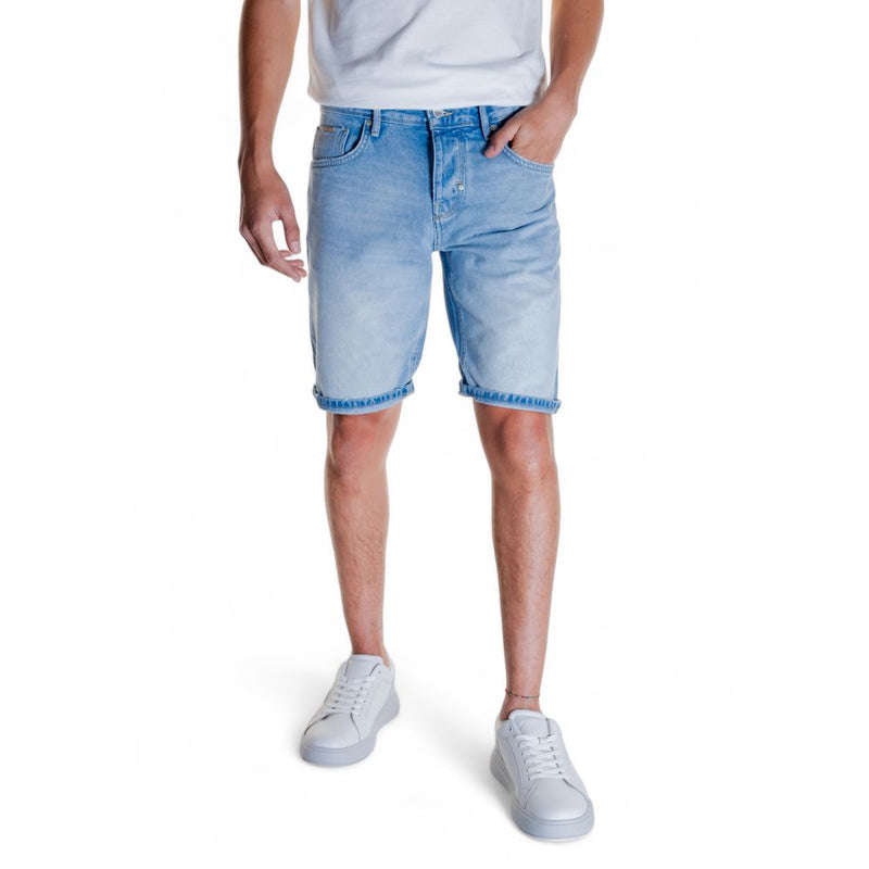 Short Bermuda en coton bleu clair Antony Morato