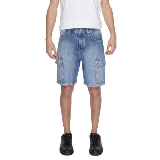 Antony Morato Bermuda van blauw katoen