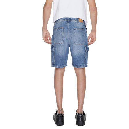 Antony Morato Bermuda van blauw katoen