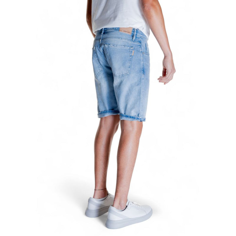 Short Bermuda en coton bleu clair Antony Morato