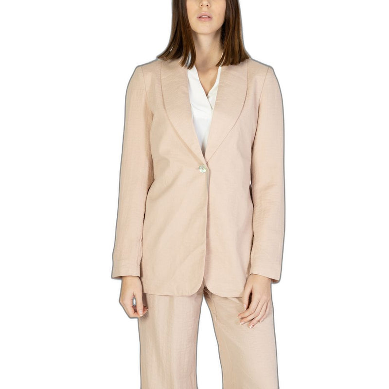 Vero Moda Pink Viscose Blazer - Contemporary Elegance