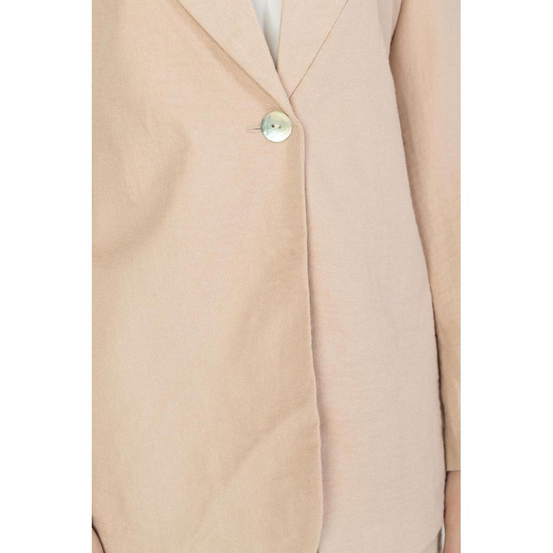 Vero Moda Pink Viscose Blazer - Contemporary Elegance