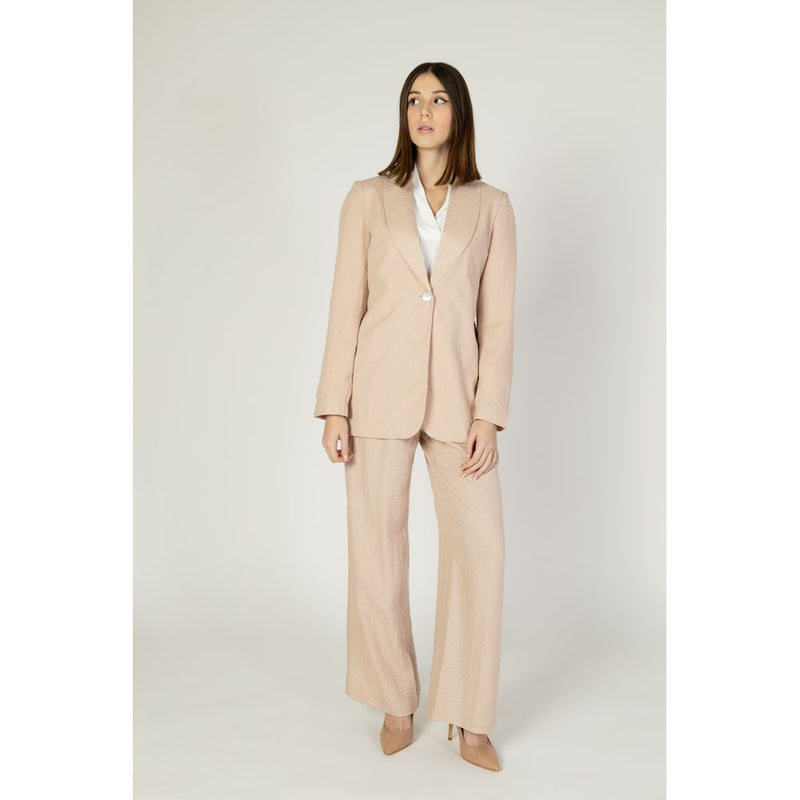 Vero Moda Pink Viscose Blazer - Contemporary Elegance