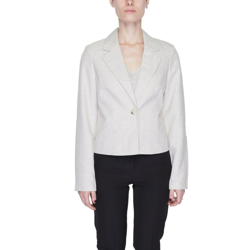 Vero Moda Vmnancy Slim Fit Gray Blazer for Women