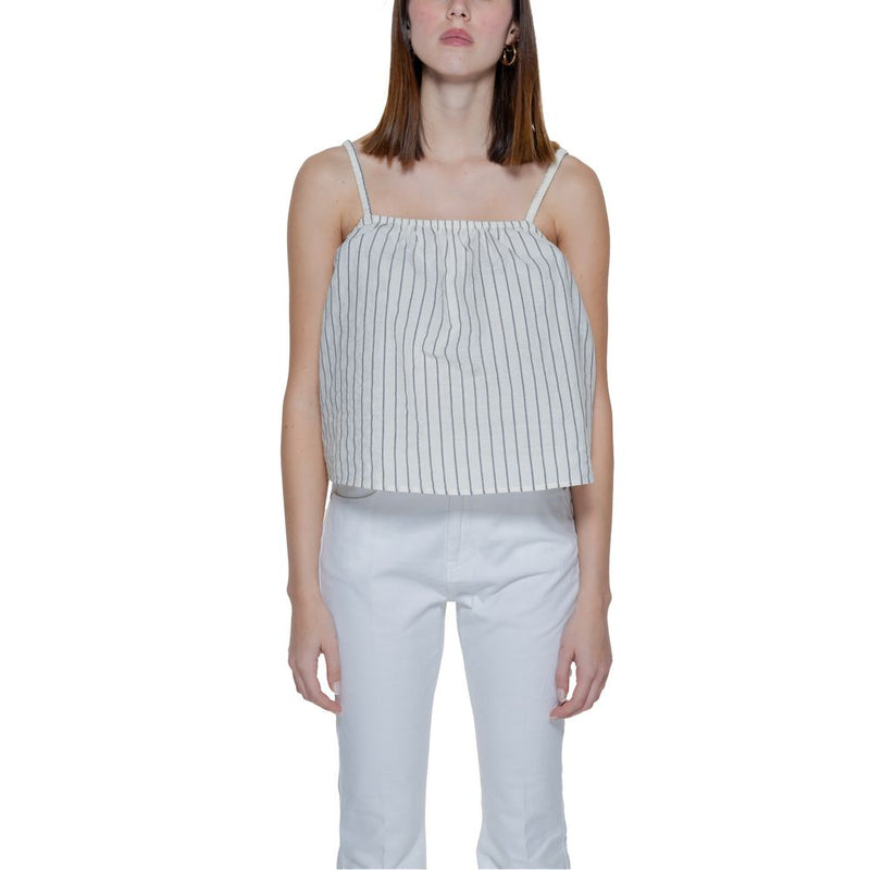 Vero Moda Vmjaylen Beige Organic Cotton Tank Top