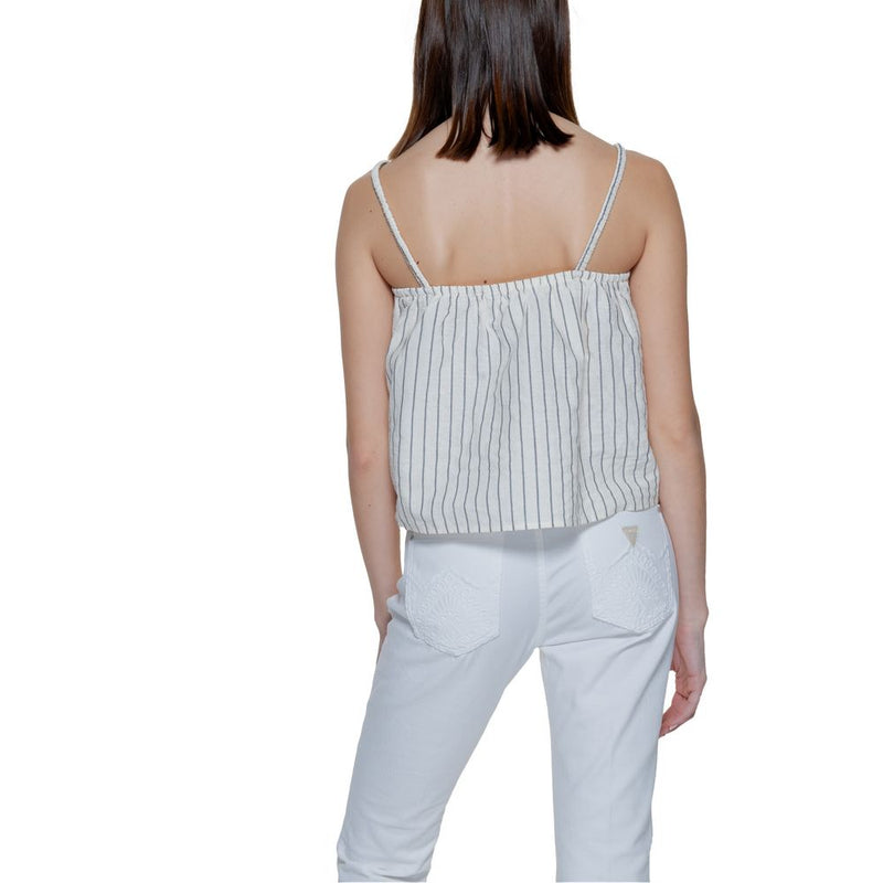 Vero Moda Vmjaylen Beige Organic Cotton Tank Top