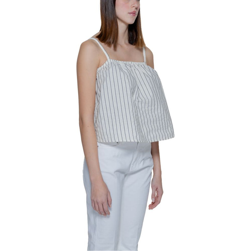 Vero Moda Vmjaylen Beige Organic Cotton Tank Top