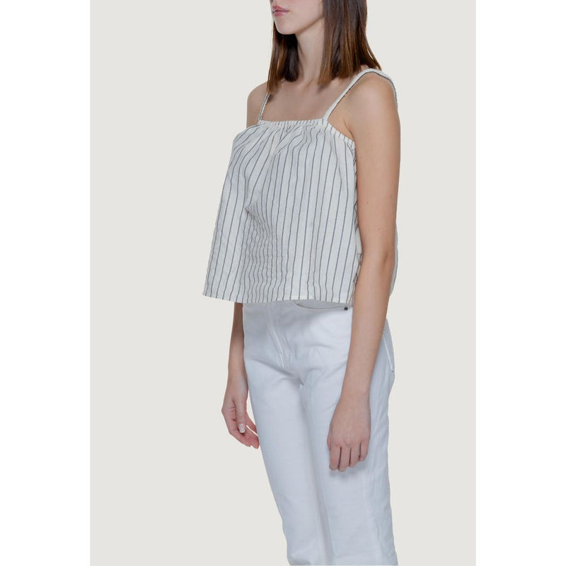 Vero Moda Vmjaylen Beige Organic Cotton Tank Top
