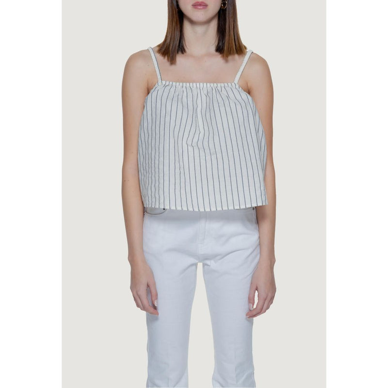 Vero Moda Vmjaylen Beige Organic Cotton Tank Top